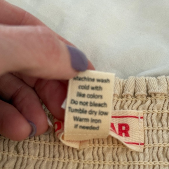 NWOT Lone Star Cream Lace-Up Corset Tube Top - Medium - Boho Western - Picture 6 of 6